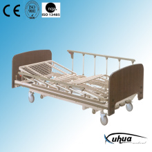 Drei Kurbeln Mesh-Typ Holz Manual Patient Healthcare Bed (A-14)